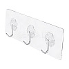 Self-adhesive Acrylic Wall Hook Hangers AJEW-TADJ0001-09A-02-1
