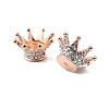 Alloy Rhinestone Crown Beads FIND-NH0001-19RG-2