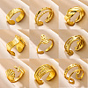 Simple Style 304 Stainless Steel Cuff Rings FS-WG1C3D0-07-2