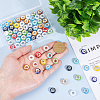 70Pcs Electroplate Porcelain Beads PORC-HY0001-16-3