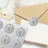 34 Sheets Silver Foil Embossed PET Picture Sticker DIY-WH0528-023-6