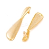 Teardrop Brass Dangle Stud Earrings for Women EJEW-G391-18G-3