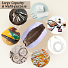 Corduroy Cloth Cosmetic Zipper Bags AJEW-WH20017-50G-4