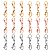 18Pcs 3 Colors 304 Stainless Steel Lobster Claw Clasps STAS-UN0030-94-1