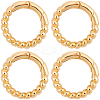 6Pcs Brass Spring Gate Clasps FIND-SC0020-67B-1