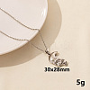 Minimalist Stainless Steel Skull Pendant Necklace for Women RX9725-3-1