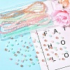 6 Strands 6 Colors Glass Beads Strands DGLA-YW0001-44G-1