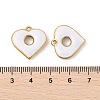 304 Stainless Steel Enamel Pendants STAS-P380-06G-03-3