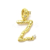 Rack Plating Brass Micro Pave Cubic Zirconia European Dangle Charms KK-L210-015G-Z-1