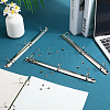 Iron Notebook 3-Ring Loose Leaf Book Binder Hinged Clamp FIND-WH20007-15B-P-4