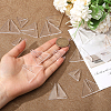 24Pcs 3 Styles Triangle Acrylic Stand Base ODIS-CA0001-29-3