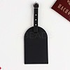 CutHollow 4Pcs PU Leather Luggage Tag OFST-CL0001-01B-03-3