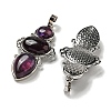 Natural Amethyst Pendants G-Q158-04A-3