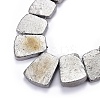 Electroplated Natural Dragon Bone Stone Graduated Beads Strands G-I177-01D-3