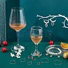 304 Stainless Steel Wine Glass Charms Rings STAS-UN0001-72G-5