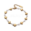 Ion Plating(IP) 304 Stainless Steel Link Bracelets for Women BJEW-P345-08G-4