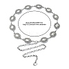 Oval Link Chain Waist Chains AJEW-CJC0006-03AS-2