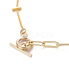 Brass Paperclip Chain & Curb Chain Necklaces NJEW-JN03093-3