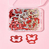 30Pcs 5 Style Spray Painted Alloy Pendants ENAM-FS0002-93-9