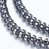 Non-magnetic Synthetic Hematite Beads Strands G-P338-02A-4x4mm-1