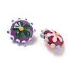 Baking Paint Glass Enamel Beads LAMP-S080-03-3