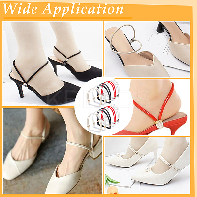 5 Bags 5 Colors Elastic Polyester Shoelace Bands FIND-PH0020-46-1