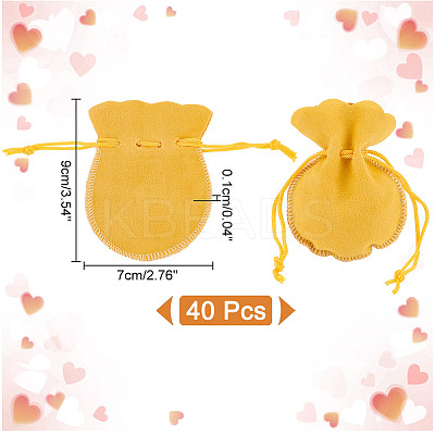 Calabash Velvet Jewelry Storage Drawstring Pouches TP-WH0011-05H-1