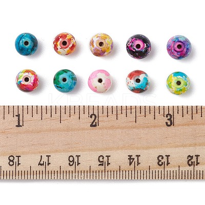 100Pcs 10 Colors Synthetic Turquoise Dyed Beads G-FS0005-71-1