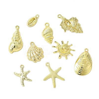 9Pcs 9 Styles Ocean Series Alloy Pendants FIND-FS0003-31-1