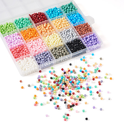 2780Pcs 20 Colors Baking Paint Glass Seed Beads SEED-TA0001-49-1