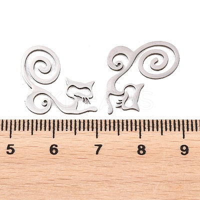 201 Stainless Steel Pendants STAS-B135-10P-1