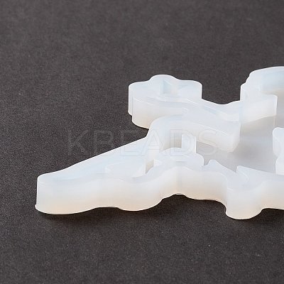 Fairy & Moon Shape Food Grade Silhouette Silicone Lollipop Molds DIY-D069-05-1