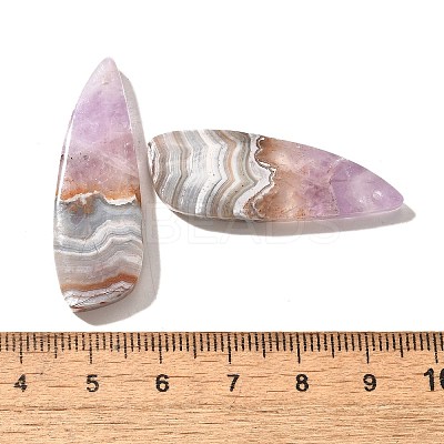 Natural Amethyst Lace Agate Pendants G-A244-07D-1