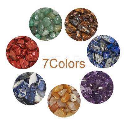 101.5G 7 Colors Natural Mixed Gemstone Beads G-YW0001-12-1