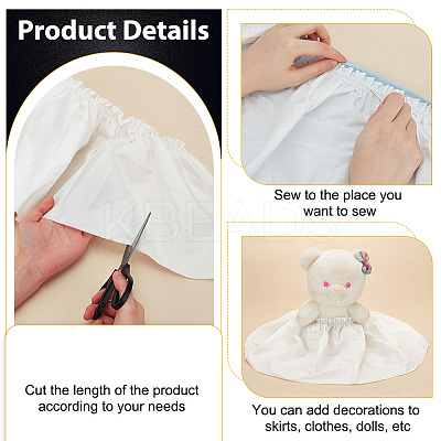 Cotton Pleated Lace Trim Ribbon OCOR-FG0002-63C-02-1