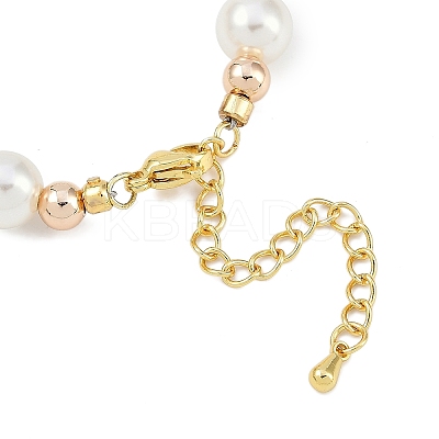 Rack Plating Brass Micro Pave Cubic Zirconia Charm Bracelets BJEW-P341-13G-02-1