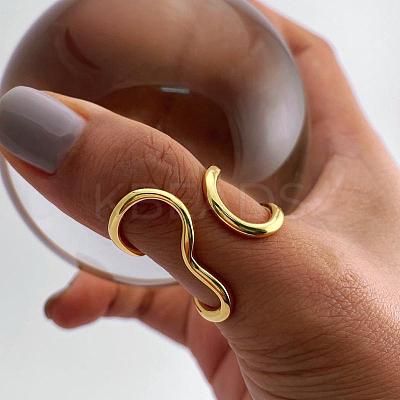 Zinc Alloy Adjustable Open Cuff Rings for Women FS-WGC55D1-01-1