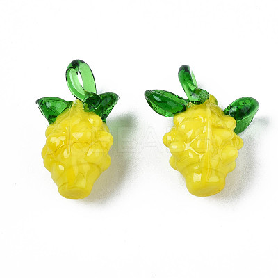 Handmade Bumpy Lampwork Pendants LS-X-LAMP-S194-024-1