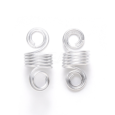 Aluminum Hair Braid Dreadlock Beads X-ALUM-S017-001B-1