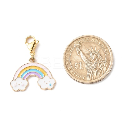 Alloy Enamel Pendant Decorates HJEW-JM00588-1