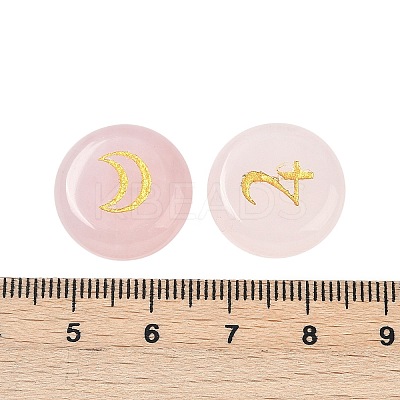10Pcs 10 Styles Natural Rose Quartz Cabochons G-G193-03E-1