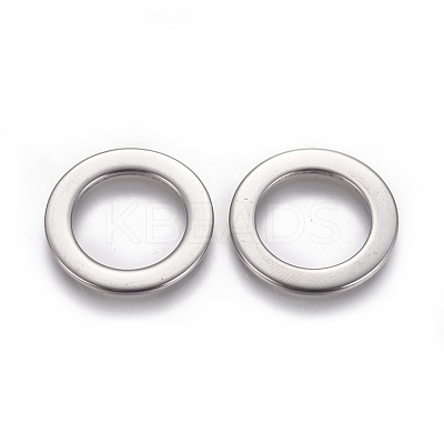 Non-Tarnish 201 Stainless Steel Linking Rings X-STAS-L234-040P-1