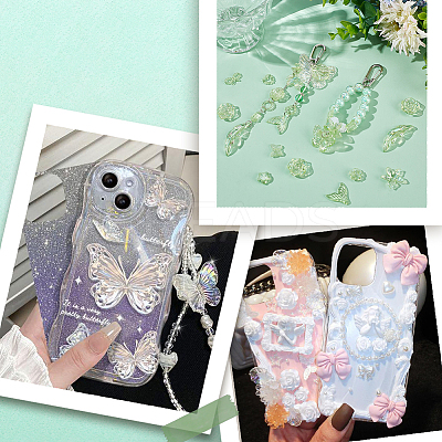100G Resin Charms and Beads DIY Jewelry Making Findings Kit OHAR-SC0003-01D-1