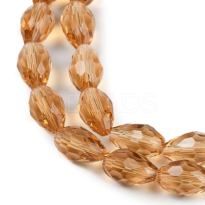 Transparent Glass Beads Strands EGLA-N013-T8mm-D21-1