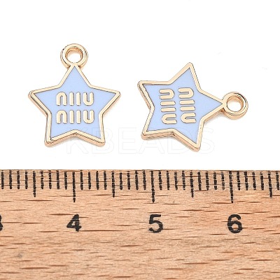 Alloy Enamel Pendants ENAM-G235-14G-03-1