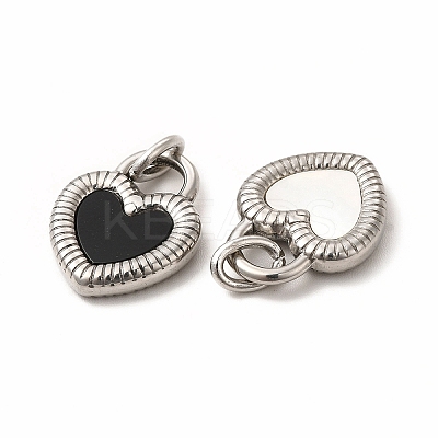 304 Stainless Steel Acrylic Pendants STAS-A076-17P-1