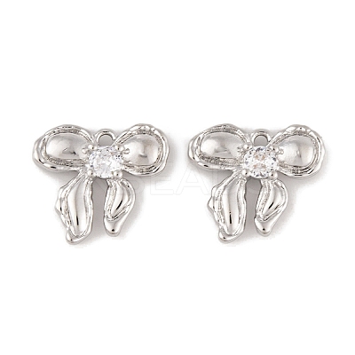 Brass Micro Pave Clear Cubic Zirconia Pendants LS-KK-L212-05P-1