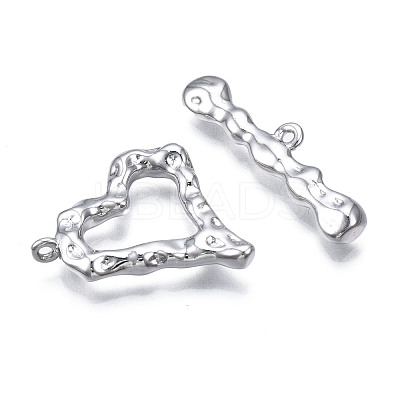 Brass Toggle Clasps KK-N233-142P-1