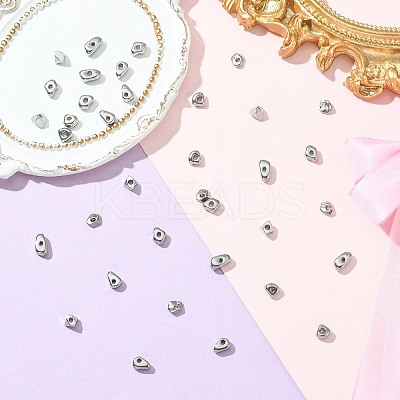 36Pcs 6 Styles 304 Stainless Steel Beads STAS-CJ0002-90-1