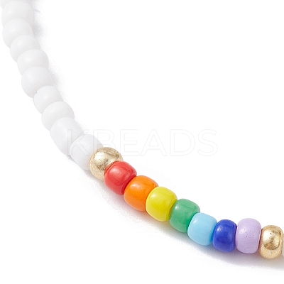 Glass Seed Beaded Stretch Bracelets BJEW-JB09976-1